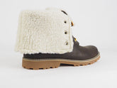 Timberland 6 Inch WP Shearling A1BYB Brown Leather Lace Up Chukka Boots